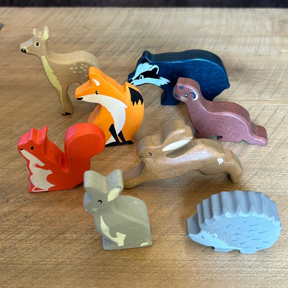 Woodland Animals Set Wooden